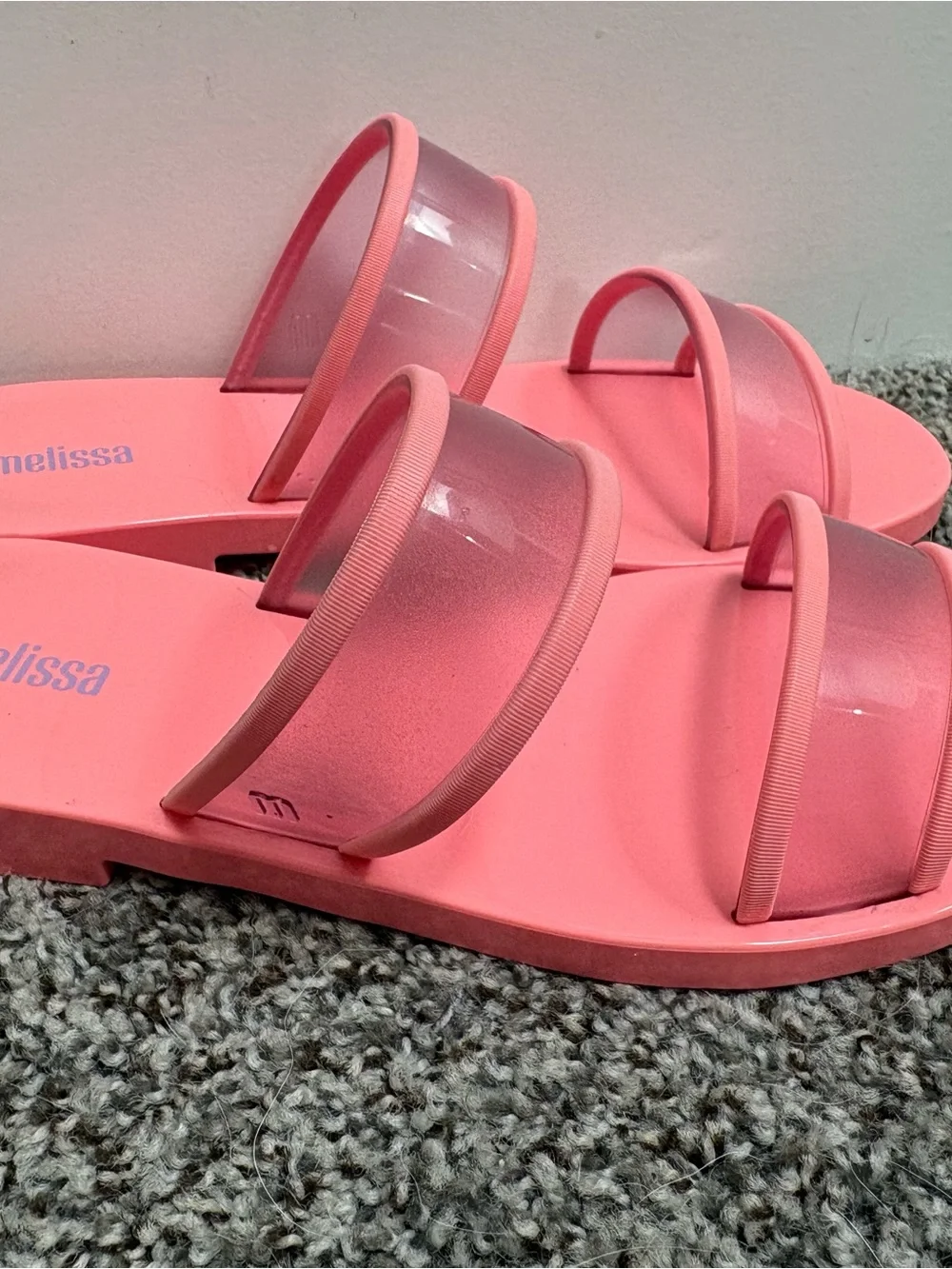 Melissa Coral Women’s Slide Sandals Size 5